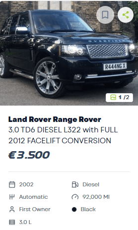 Used vehicle for sale, listing 2 of 3